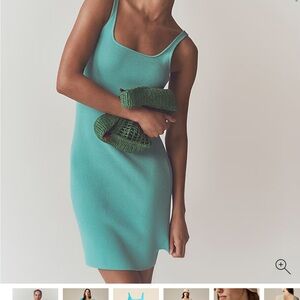 NWT J. Crew Vivid Lagoon Mini Sweater Dress